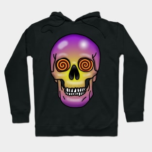 Skull, x-ray specs eyes, no background Hoodie